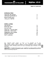 Preview for 2 page of IndoorCycling Group MyRide V3.0 User Manual