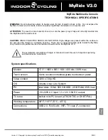 Preview for 4 page of IndoorCycling Group MyRide V3.0 User Manual