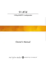 Preview for 1 page of Induction Dynamics S1.8TD Owner'S Manual