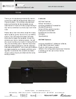 Induction Dynamics SX7000 System Installation Manual preview