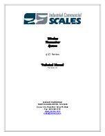 Предварительный просмотр 2 страницы Industrial Commercial Scales 427 Series Technical Manual