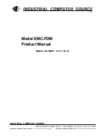 Industrial Computers EMC-FDM Product Manual preview