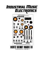 Industrial Music Electronics HERTZ DONUT MARK III Operation Manual preview