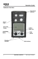 Предварительный просмотр 8 страницы Industrial Scientific MX4 iQuad Manual