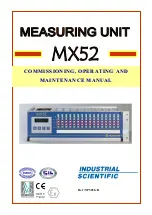 Preview for 1 page of Industrial Scientific Oldham MX52 Commissioning, Operating And Maintenance Manual