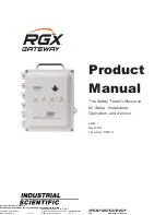 Industrial Scientific RGX Product Manual preview
