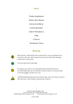 Preview for 2 page of INDUSTRIAL WATER EQUIPMENT ST08 Series Installation, Operation And Maintenance Manual