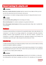 Preview for 4 page of Inelco DANIA Onewheel User Manual