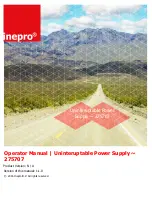 Inepro 275707 Operator'S Manual preview