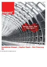 Inepro PayCon Touch - First Time Log On Installation Manual preview