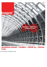 Inepro PayMatic - D2000 - Internet Timer Installation Manual preview