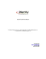 Предварительный просмотр 1 страницы iNetVu Fly-1201 User Manual