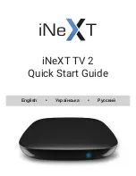 iNeXT TV 2 Quick Start Manual preview