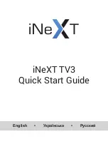 Preview for 1 page of iNeXT TV3 Quick Start Manual