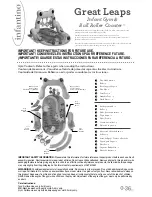 Preview for 1 page of Infantino Great Leaps Infant Gym & Ball Roller Coaster Instruction Manual