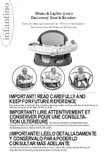 Preview for 1 page of Infantino Music & Lights 3-in-1 Discovery Seat & Booster Owners Manual Instructions