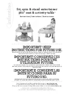 Preview for 1 page of Infantino Sit, spin & stand entertainer360 seat & activity table 203-002 Instructions Manual