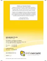 Preview for 12 page of Infasecure CS6010 User Manual