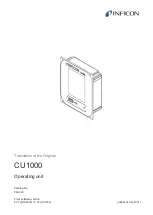 Предварительный просмотр 1 страницы Inficon CU1000 Translation Of The Original Instructions