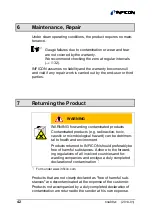 Предварительный просмотр 42 страницы Inficon Cube CDGsci Operating Manual