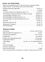 Preview for 46 page of Inficon D-TEK CO2 Operating Manual