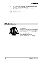 Предварительный просмотр 62 страницы Inficon PSG550 Operating Manual