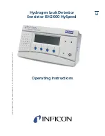 Inficon Sensistor ISH2000 HySpeed Operating Instructions Manual preview