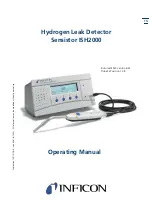 Inficon Sensistor ISH2000 HySpeed Operating Manual preview