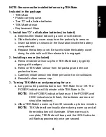 Preview for 3 page of Inficon TEK-Mate Quick Start Manual