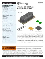 Preview for 1 page of Infiltrator CM-1060 Assembly Instructions Manual