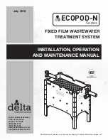 Preview for 1 page of Infiltrator Delta ECOPOD E100N Installation, Operation And Maintenance Manual