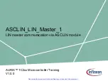 Preview for 1 page of Infineon ASCLIN LIN Master 1 Manual