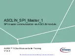 Infineon ASCLIN SPI Master 1 Manual preview