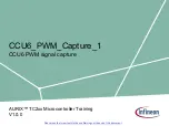 Preview for 1 page of Infineon CCU6 PWM Capture 1 Manual