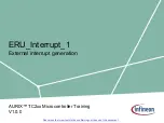 Preview for 1 page of Infineon ERU Interrupt 1 Manual