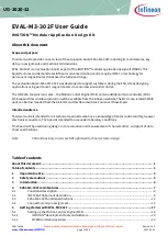 Предварительный просмотр 1 страницы Infineon EVAL-M3-302FTOBO1 User Manual