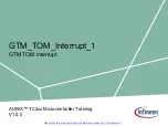 Preview for 1 page of Infineon GTM TOM Interrupt 1 Manual