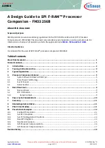 Preview for 1 page of Infineon SPI F-RAM FM33256B Manual