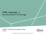 Infineon STM Interrupt 1 Manual preview