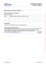 Preview for 4 page of Infineon TC2X4 User Manual