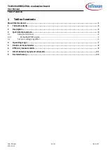 Preview for 2 page of Infineon TLD5191IVREG-EVAL User Manual