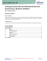 Preview for 1 page of Infineon XDPL8220 Getting Started