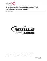 Preview for 1 page of infinias S-IMS-A Intelli-M Installation And User Manual