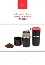 Infinite Coffee GRIND & BREW MASTER Manual preview