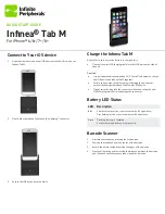 Предварительный просмотр 1 страницы Infinite Peripherals INFINEA TAB M Quick Start Manual