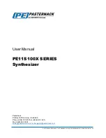 Infinite Pasternack PE11S100 Series User Manual preview