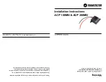 Infinite TRANSTECTOR ACP 100MN Installation Instructions preview