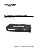 Infinite Transtector DCPDU2B Series Installation Manual preview