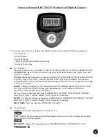 Preview for 3 page of INFINITI FITNESS BC-281171 Instruction Manual