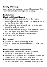 Предварительный просмотр 28 страницы Infiniton 8436546194699 Instruction Manual / Installation Manual